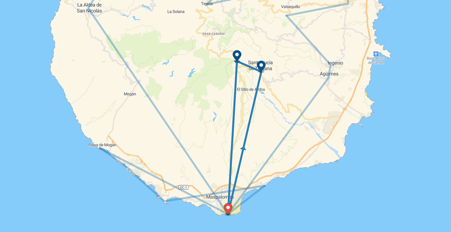 Route through Gran Canaria day 3